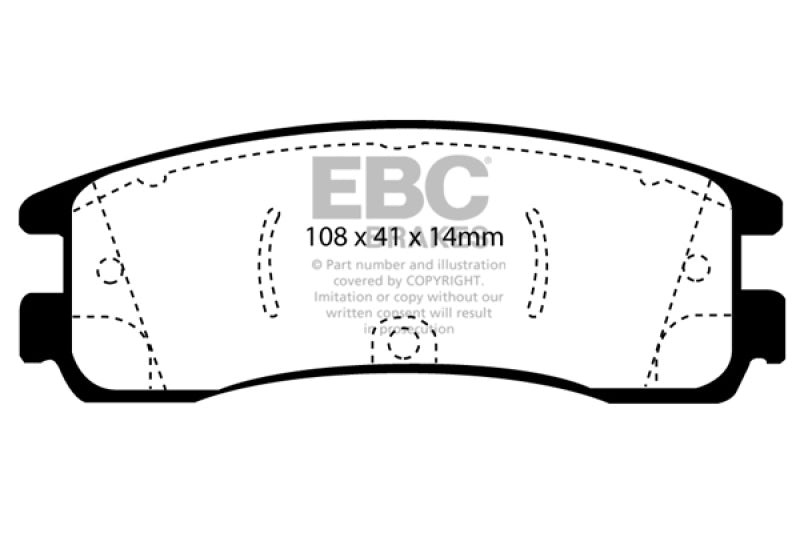 EBC 08-09 Buick Allure (Canada) 5.3 Greenstuff Rear Brake Pads