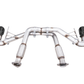 AWE Tuning 2020 Chevrolet Corvette (C8) Track Edition Exhaust - Quad Diamond Black Tips