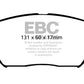 EBC 08-09 Hyundai Azera 3.3 Greenstuff Front Brake Pads