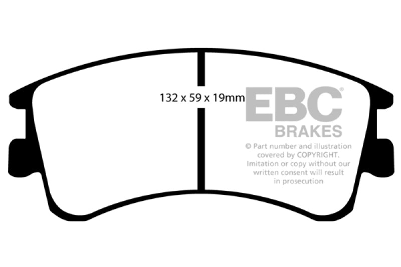 EBC 03-05 Mazda 6 2.3 Greenstuff Front Brake Pads