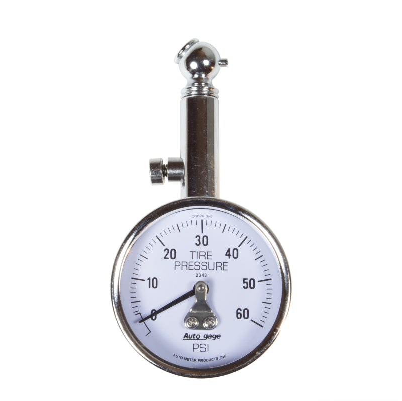 Autometer 60 PSi Peak/Hold Mechanical Tire Pressure Gauge