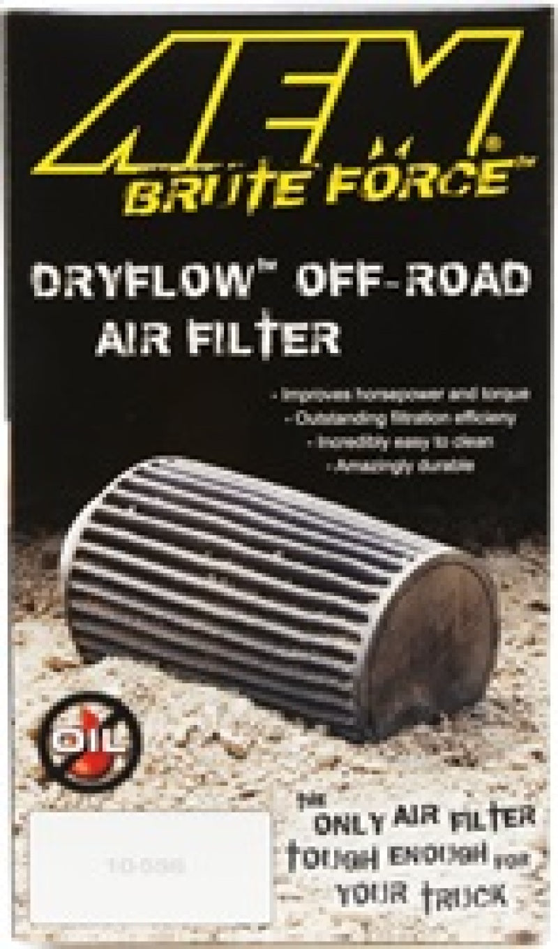 AEM Dryflow 3.5in. X 7in. Round Tapered Air Filter