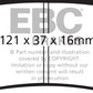EBC 03-04 Cadillac XLR 4.6 Greenstuff Rear Brake Pads