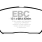 EBC 08-09 Hyundai Azera 3.3 Greenstuff Front Brake Pads