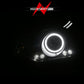 ANZO 2008-2011 Ford Focus Projector Headlights Black